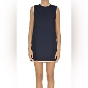 SOLD Gucci Viscose Navy Plain Cady Mini Shift Dress IT 38 Small
